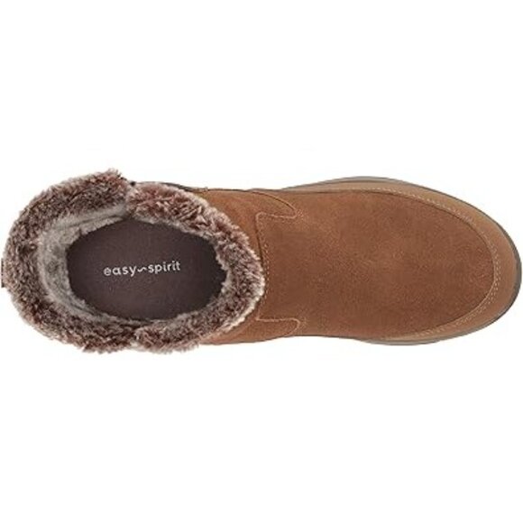 Easy Spirit Womens seExcel8 Mid Calf Boots Fur Lined Zipper Brown Size 8.5 M - Picture 5 of 8